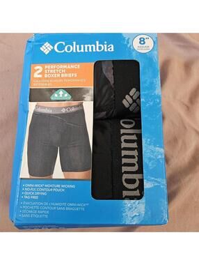 Columbia Sportswear Men's Black and Grey Boxers-and-brief